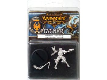 Collectible Miniature Games Privateer Press - Warmachine - Cygnar - Lieutenant Allison Jakes Character Solo - PIP 31104 - Cardboard Memories Inc.