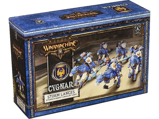 Collectible Miniature Games Privateer Press - Warmachine - Cygnar - Storm Lances Storm Knight Cavalry Unit - PIP 31114 - Cardboard Memories Inc.