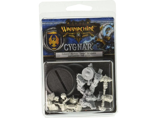 Collectible Miniature Games Privateer Press - Warmachine - Cygnar - Colonel Markus Siege Brisbane - PIP 31131 - Cardboard Memories Inc.