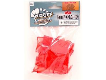 Collectible Miniature Games Wizkids - Dungeons and Dragons Attack Wing Game Accessories - Red - Cardboard Memories Inc.