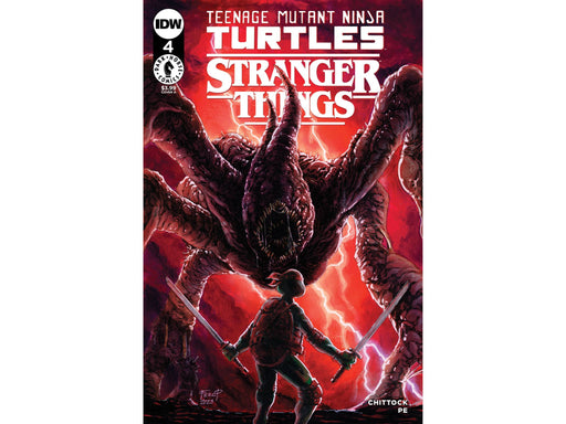 Comic Books IDW - TMNT x Stranger Things (2023) 004 - CVR A Fero Pe Variant Edition (Cond. VF-) - 19523 - Cardboard Memories Inc.