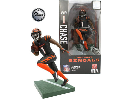 Action Figures and Toys Import Dragon Figures - Cincinnati Bengals - Ja'Marr Chase - Chase - Cardboard Memories Inc.