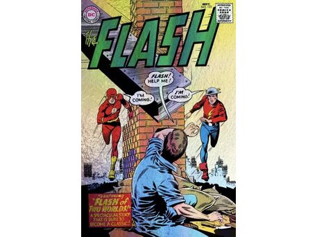Comic Books DC Comics - Flash 123 Facsimile Edition - (Cond VF-) - Timm Foil Variant  - 20724 - Cardboard Memories Inc.
