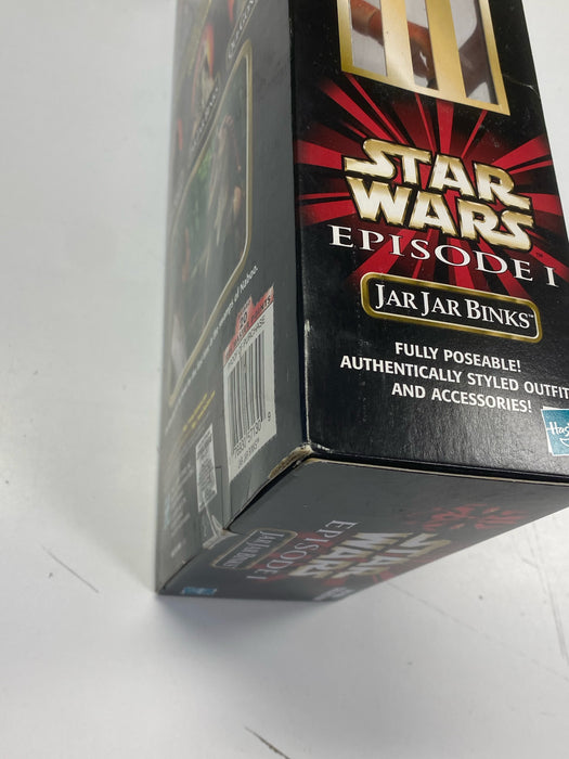 Action Figures and Toys Hasbro - Star Wars - Episode 1 - Jar Jar Binks - 12" Action Figure *DAMAGED BOX* - Cardboard Memories Inc.