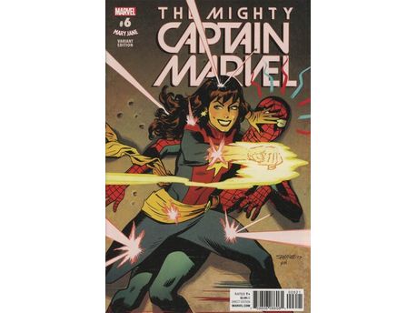 Comic Books Marvel Comics - Mighty Captain Marvel 006 Mary Jane Variant (Cond. VF-) - 19491 - Cardboard Memories Inc.