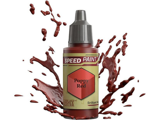Paints and Paint Accessories Army Painter - Warpaints - Speedpaint - Poppy Red - WP2056 - Cardboard Memories Inc.