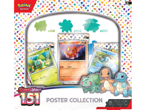 Trading Card Games Pokemon - Scarlet and Violet - 151 - Poster Collection Box - Cardboard Memories Inc.