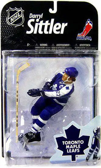 Action Figures and Toys McFarlane Toys - NHL - Toronto Maple Leafs - Darryl Sittler - Blue Jersey - Cardboard Memories Inc.