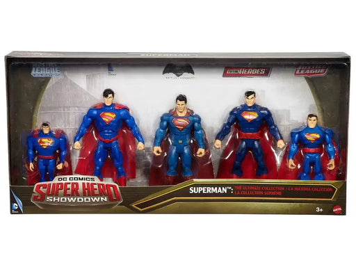 Action Figures and Toys Mattel - 2015 - DC - Superhero Showdown Superman - Action Figure 5-Pack - Ultimate Collection - Cardboard Memories Inc.