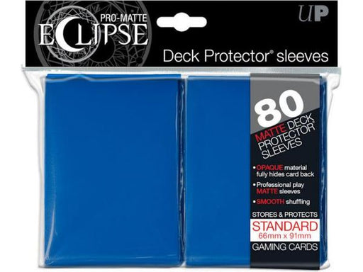 Supplies Ultra Pro - Eclipse Matte Deck Protectors - Standard Size - 80 Count Blue - Cardboard Memories Inc.