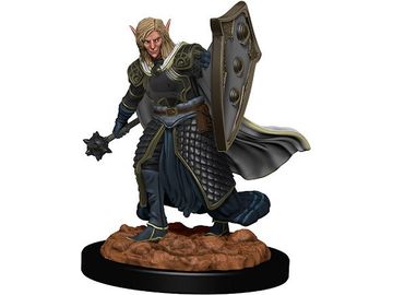 Role Playing Games Wizkids - Dungeons and Dragons - Premium Miniatures - Male Elf Cleric - 93008 - Cardboard Memories Inc.