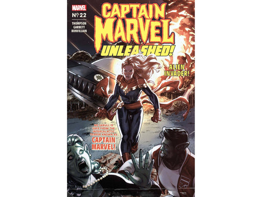 Comic Books Marvel Comics - Captain Marvel 022 - Clarke Captain Marvel Unleashed Horror Variant Edition - Cardboard Memories Inc.