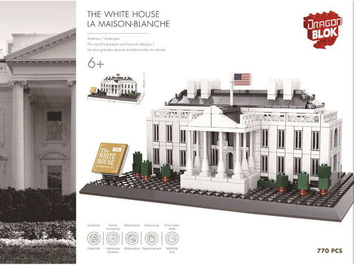 Action Figures and Toys Import Dragon - Dragon Blok - The White House - Building Blocks Model - Cardboard Memories Inc.