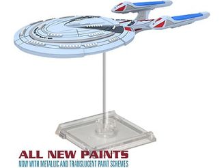 Collectible Miniature Games Wizkids - Star Trek Attack Wing - USS Enterprise NCC-1701-E REPAINT - Cardboard Memories Inc.