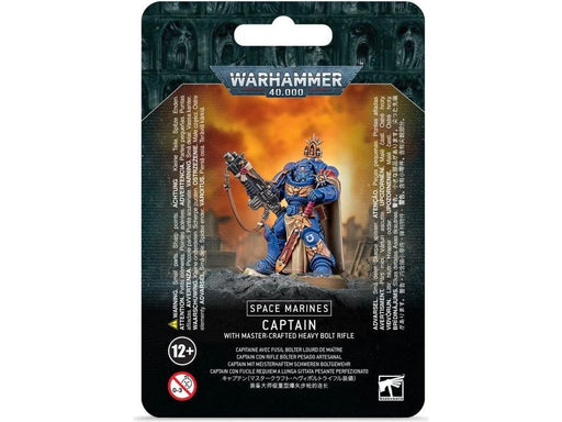 Collectible Miniature Games Games Workshop - Warhammer 40K - Space Marines - Captain with Master-Crafted Heavy Bolt Rifle - 48-48 - Cardboard Memories Inc.
