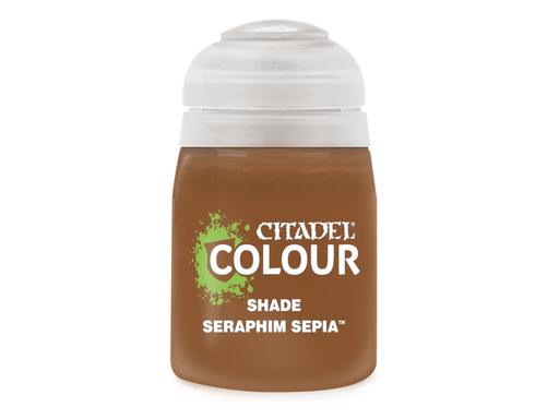 Paints and Paint Accessories Citadel Shade Paint - Seraphim Sepia - 18ml Pot - 24-23 - Cardboard Memories Inc.