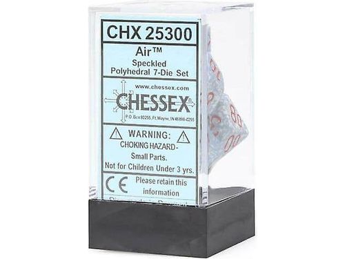 Dice Chessex Dice - Speckled Air - Set of 7 - CHX 25300 - Cardboard Memories Inc.