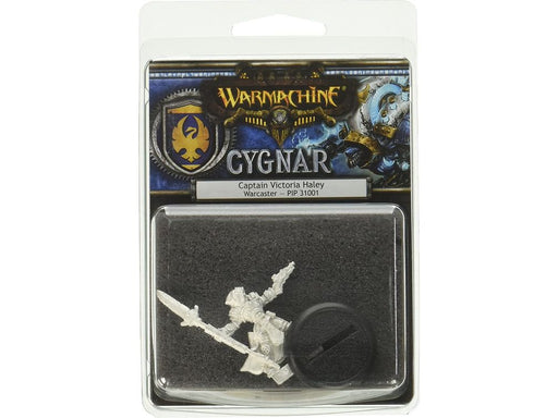 Collectible Miniature Games Privateer Press - Warmachine - Cygnar - Captain Victoria Haley - PIP 31001 - Cardboard Memories Inc.