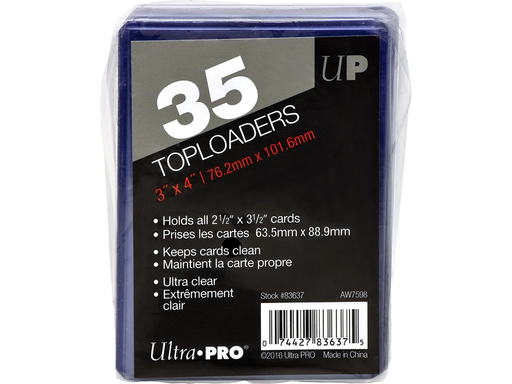 Supplies Ultra Pro - Trading Card Top Loaders - 3x4 - Package of 35 - Cardboard Memories Inc.