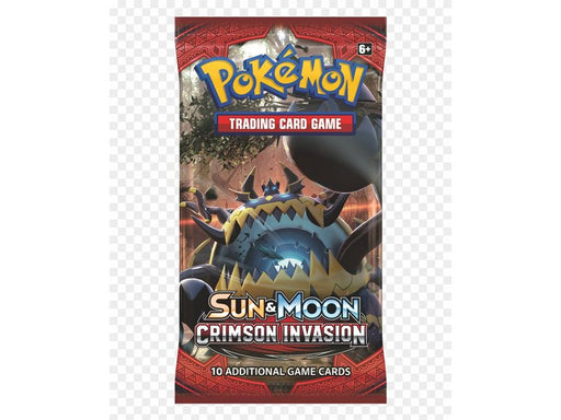 Trading Card Games Pokemon - Sun and Moon - Crimson Invasion - Booster Pack - Cardboard Memories Inc.