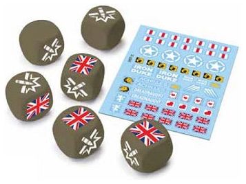 Dice Gale Force Nine - World of Tanks - British - Dice and Decal Pack - Cardboard Memories Inc.