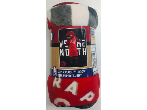 Supplies Northwest - Super Plush Throw Blanket - Toronto Raptors Mascot - Raptor - Cardboard Memories Inc.