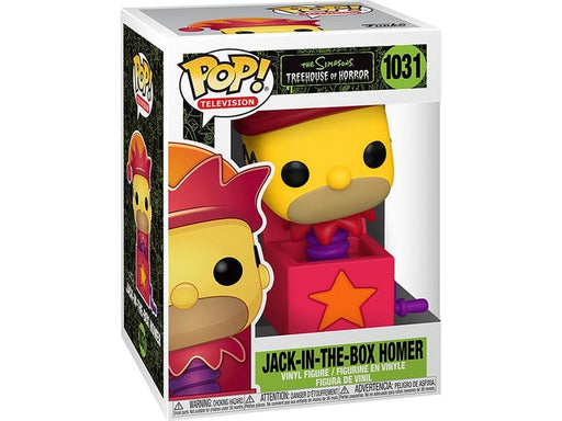 Action Figures and Toys POP! - Television - Simpsons - Treehouse of Horror - Jack in The Box Homer - Cardboard Memories Inc.