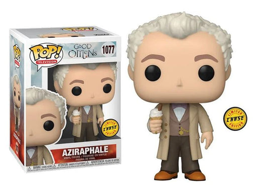 Action Figures and Toys POP! - TV - Good Omens - Aziraphale with Ice Cream - Chase - Cardboard Memories Inc.