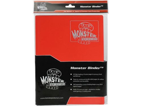 Supplies BCW - Monster - 9 Pocket Binder - Matte Red - Cardboard Memories Inc.