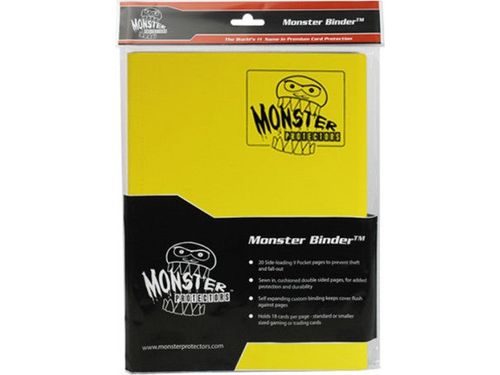 Supplies BCW - Monster - 9 Pocket Binder - Matte Yellow - Cardboard Memories Inc.