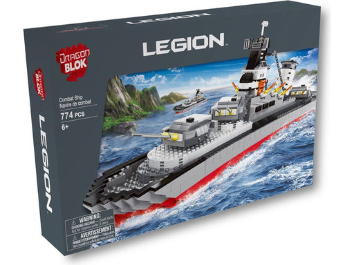 Action Figures and Toys Import Dragon - Dragon Blok - Legion - Combat Ship - Building Blocks Model - Cardboard Memories Inc.