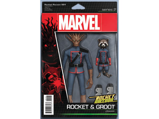 Comic Books Marvel Comics - Rocket Raccoon 001 - Action Figure Variant - 3057 - Cardboard Memories Inc.