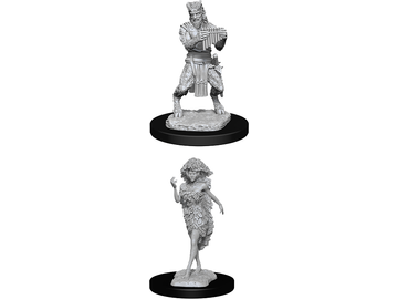 Role Playing Games Wizkids - Dungeons and Dragons - Nolzurs Marvellous Miniatures - Saytr and Dryad - 90018 - Cardboard Memories Inc.