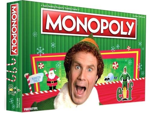 Board Games Usaopoly - Monopoly - Elf - Cardboard Memories Inc.