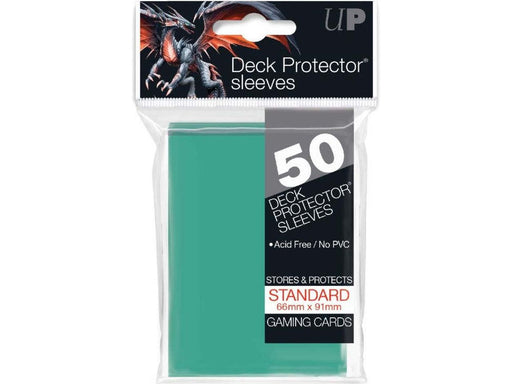 Supplies Ultra Pro - Deck Protectors - Standard Size - 50 Count Aqua - Cardboard Memories Inc.