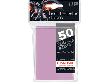 Supplies Ultra Pro - Deck Protectors - Standard Size - 50 Count Bright Pink - Cardboard Memories Inc.