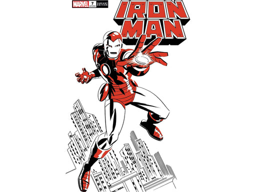 Comic Books Marvel Comics - Iron Man 007 - Michael Cho Iron Man Two-Tone Variant Edition - Cardboard Memories Inc.
