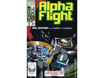 Comic Books Marvel Comics - Alpha Flight (1982 1st Series) 091 - 7594 - Cardboard Memories Inc.