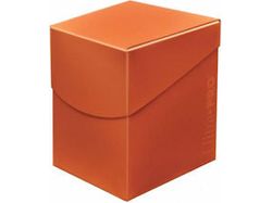 Supplies Ultra Pro - Trading Card 100+ Deck Box - Pumpkin Orange - Cardboard Memories Inc.