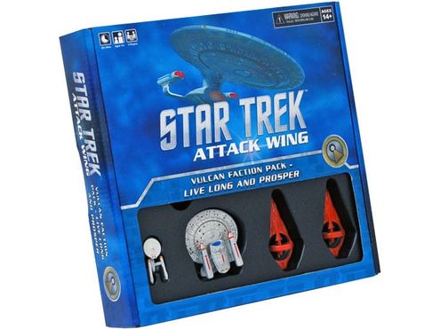 Collectible Miniature Games Wizkids - Star Trek Attack Wing - Vulcan Faction Pack- Live Long and Prosper - Cardboard Memories Inc.