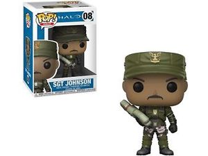 Action Figures and Toys POP! - Games - Halo - Sergeant Johnson - Cardboard Memories Inc.