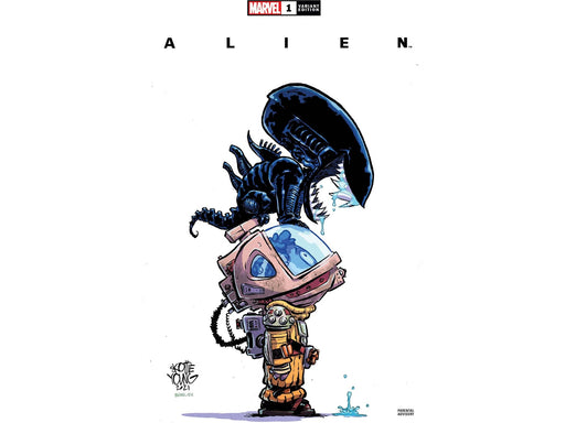 Comic Books Marvel Comics - Alien 001 - Young Variant Edition - Cardboard Memories Inc.