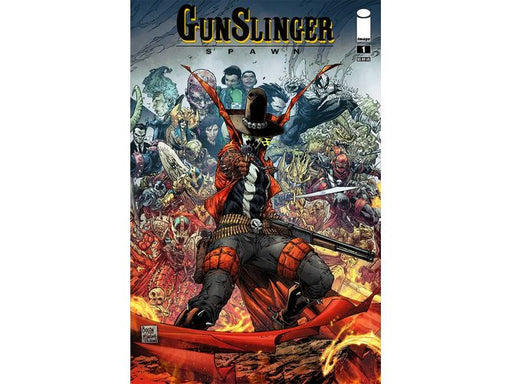 Comic Books Image Comics - Gunslinger Spawn 001 - Cover G Booth Connecting (Cond. VF-) - 9957 - Cardboard Memories Inc.