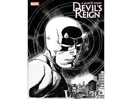 Comic Books Marvel Comics - Devils Reign 003 of 6 - Cheung Headshot Sketch Variant Edition (Cond. VF-) - Cardboard Memories Inc.