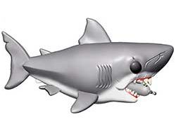 Action Figures and Toys POP! - Movies - Jaws - Shark With Diving Tank 6 Inch - Cardboard Memories Inc.