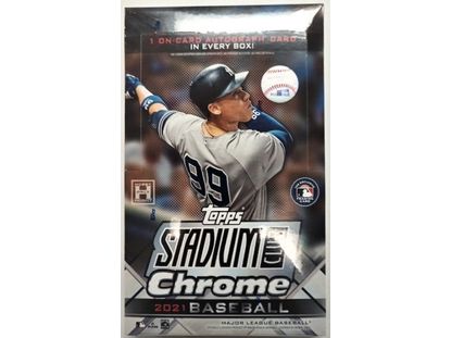 Sports Cards Topps - 2021 - Baseball - Stadium Club - Chrome - Hobby Box - Cardboard Memories Inc.