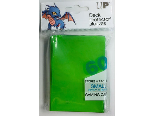 Supplies Ultra Pro - Deck Protectors - Small Yu-Gi-Oh! Size - 60 Count - Lime Green - Cardboard Memories Inc.