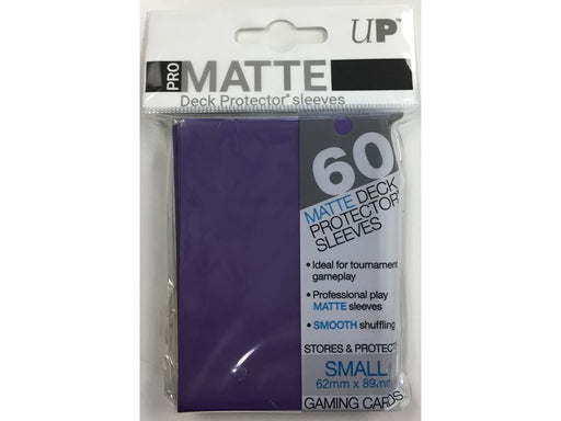 Supplies Ultra Pro - Deck Protectors - Small Yu-Gi-Oh! Size - 60 Count Pro-Matte - Purple - Cardboard Memories Inc.