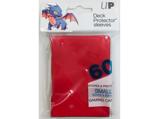 Supplies Ultra Pro - Deck Protectors - Small Yu-Gi-Oh! Size - 60 Count - Red - Cardboard Memories Inc.