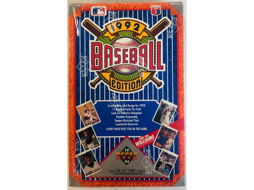 Sports Cards Upper Deck - 1992 - Baseball - Low Series - Hobby Box - Cardboard Memories Inc.